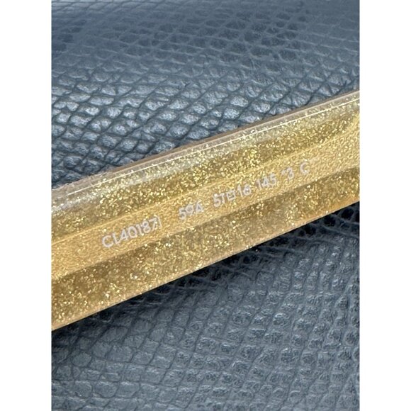 CELINE cat eye women's sunglasses + case Brown with glitter 51mm CL401871 - Picture 15 of 15